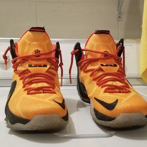 Nike Lebrons  w matching Mitchell & Ness hat